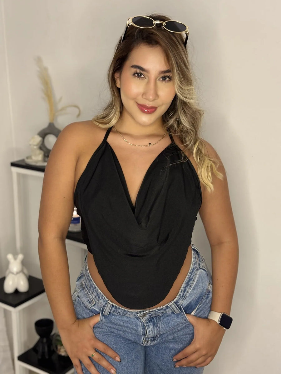 Blusa Adhara, negro